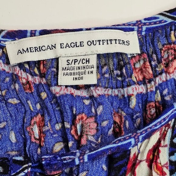 American Eagle Outfitters Boho Cold-Shoulder Dress – Size S - Picture 3 of 4